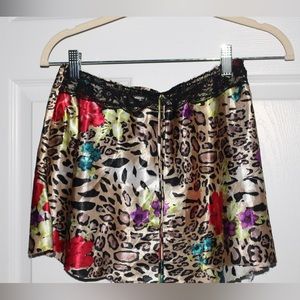 Vintage Cheetah Mini Skirt